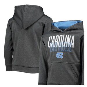 Champion Youth Gray North Carolina Tar Heels Stencil Pullover Hoodie - Small